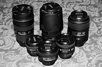 Zoomobjektive und Festbrennweiten von Nikon